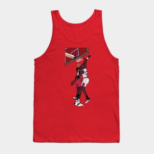 Michael Jordan Dunk on Dikembe Mutombo Tank Top